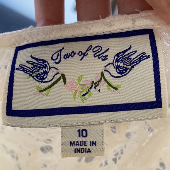 Anthropologie Lace Shirt Sz 10 - Picture 4 of 5